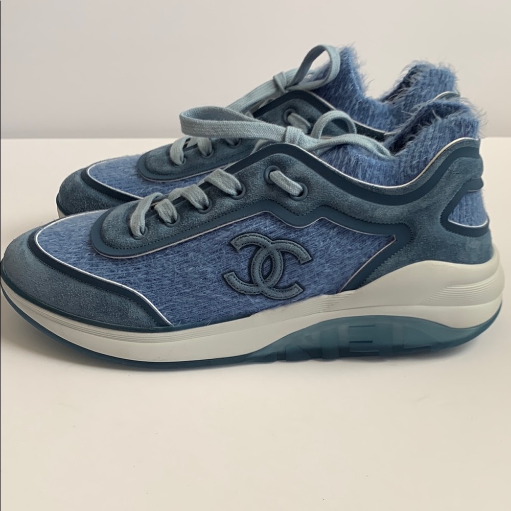 CHANEL Light Blue Sneakers - Picture 2 of 13